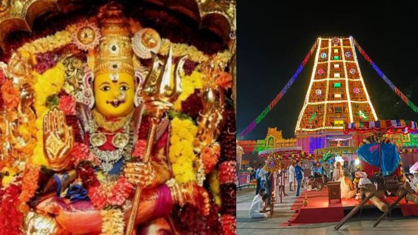 రెండు అవ‌తారాల్లో ద‌ర్శ‌న‌మిచ్చిన క‌న‌క‌దుర్గ‌.. ఇంద్ర‌కీలాద్రికి పొటెత్తిన భ‌క్తులు