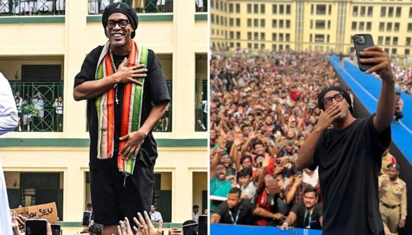 'Thank You Kolkata': Brazilian legend Ronaldinho shares his love with fans after magical moment