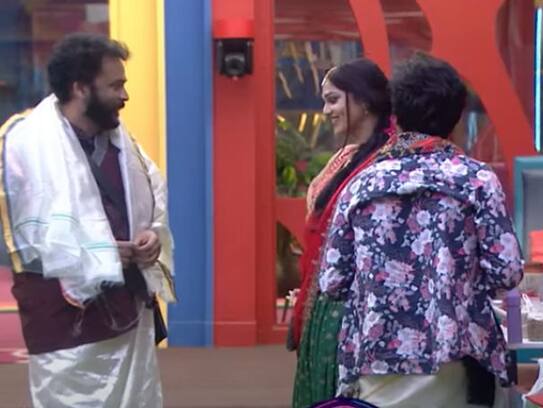 shivaji tring to mix pulihora with sarpanch priyanka and aswini fidaa to nri yawar in bigg boss 7 house arj
