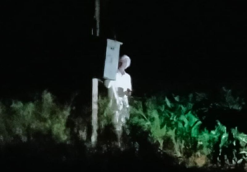 Farmers are watering in the middle of the night to maintain crop at koppal gvd