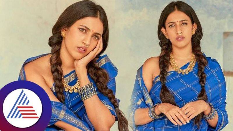 Chiranjeevi daughter Niharika Konidela bold saree pose goes viral vcs