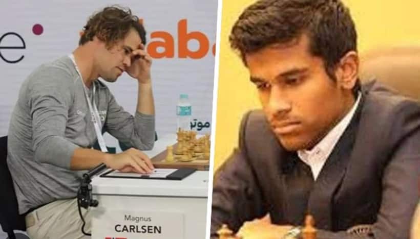 Indian chess grandmaster Karthikeyan Murali becomes the third player to beat Magnus Carlsen in classical chess