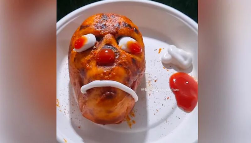 Viral Video Shows Skull Shaped Pizza azn