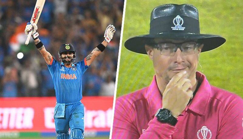 ICC World cup 2023: umpire Richard Kettleborough  not signaled when Virat Kohli near Century CRA