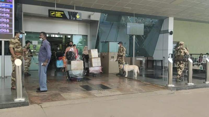 officers highly alerted for bomb threatening to trichy international airport vel