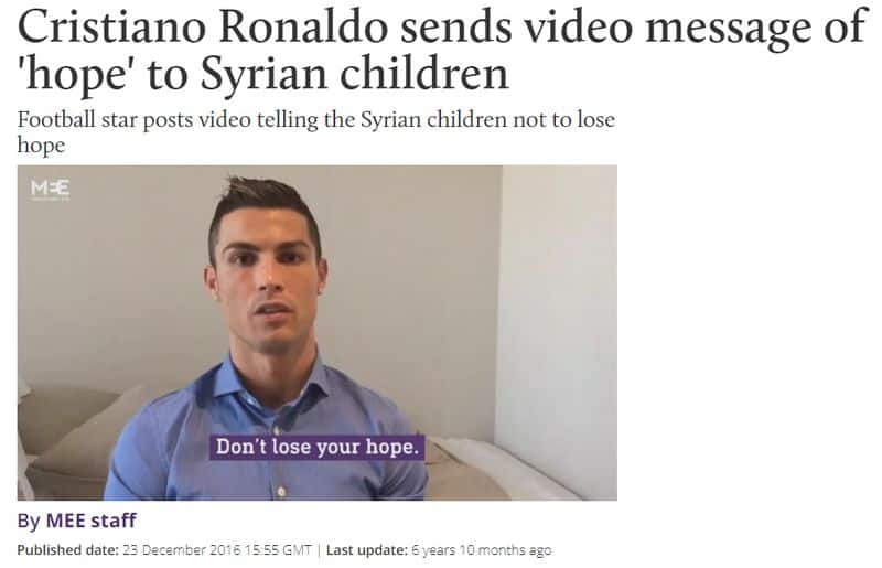 fact check Cristiano Ronaldo in solidarity with kids in Gaza here is the truth of the video jje 