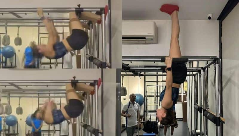 Hansika Motwani hevy Workouts in gym NSK 