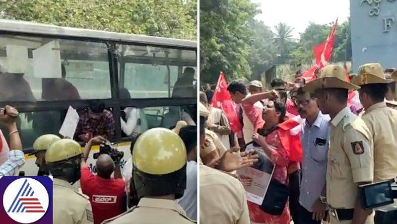 Israel-Hamas War: Pro-Palestine protests at Bengaluru's Freedom Park vkp