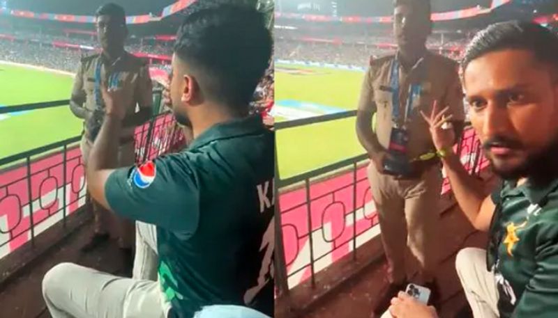 ODI World Cup 2023 bengaluru police ask pakistan fan to dont shout pakistan zindabad san