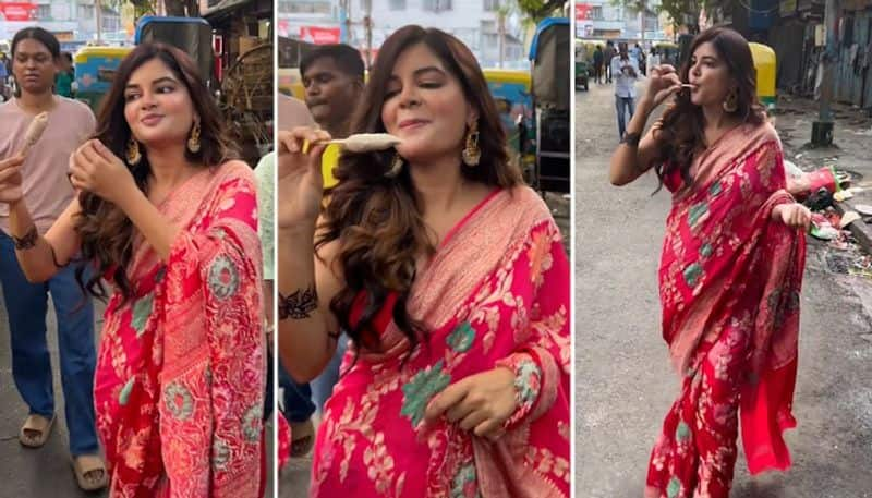 Durga Puja 2023: Tollywood actress Madhumita Sarcar celebrates first day of festival in Sari [PICTURES] ATG