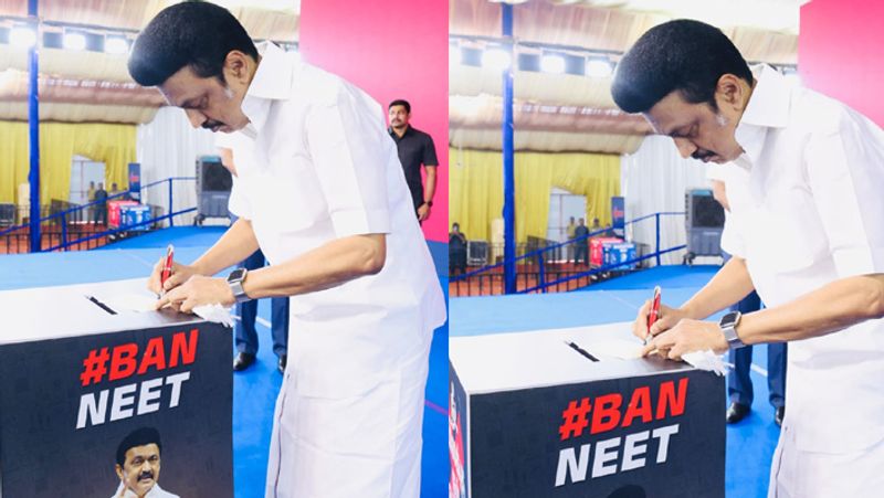 NEET Exemption .. Chief Minister Stalin who started the signature movement tvk