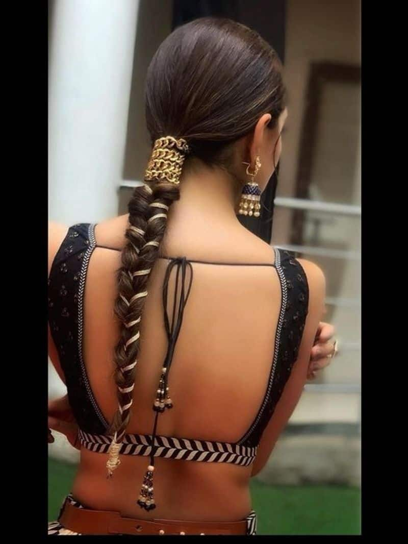 braid hair styale for durga pooja zkamn