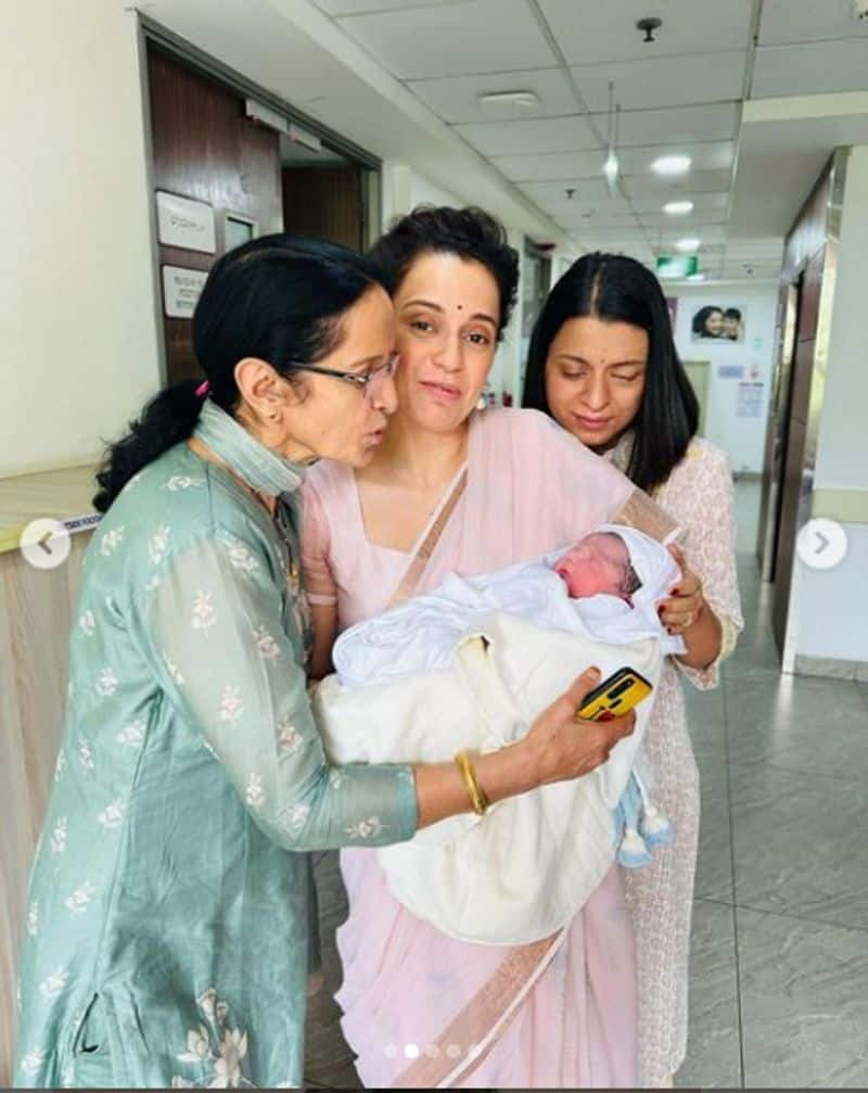 Kangana Ranaut Cries With Joy As She Becomes A  Bua  Reveals Her Nephew  Meaningful Name Rao