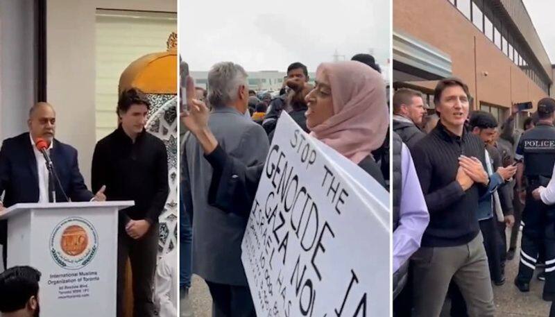 Justin Trudeau booed during his visit to Toronto mosque over Israel Hamas war WATCH gcw