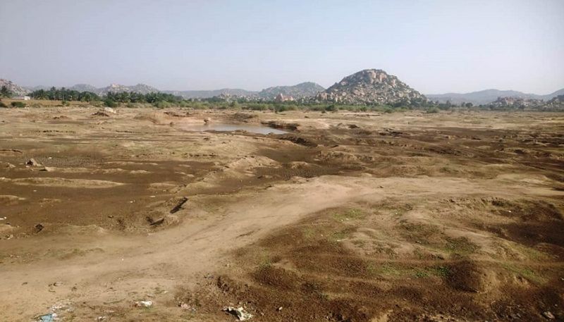 Lakes Empty Before Summer Season at Kudligi in Ballari grg