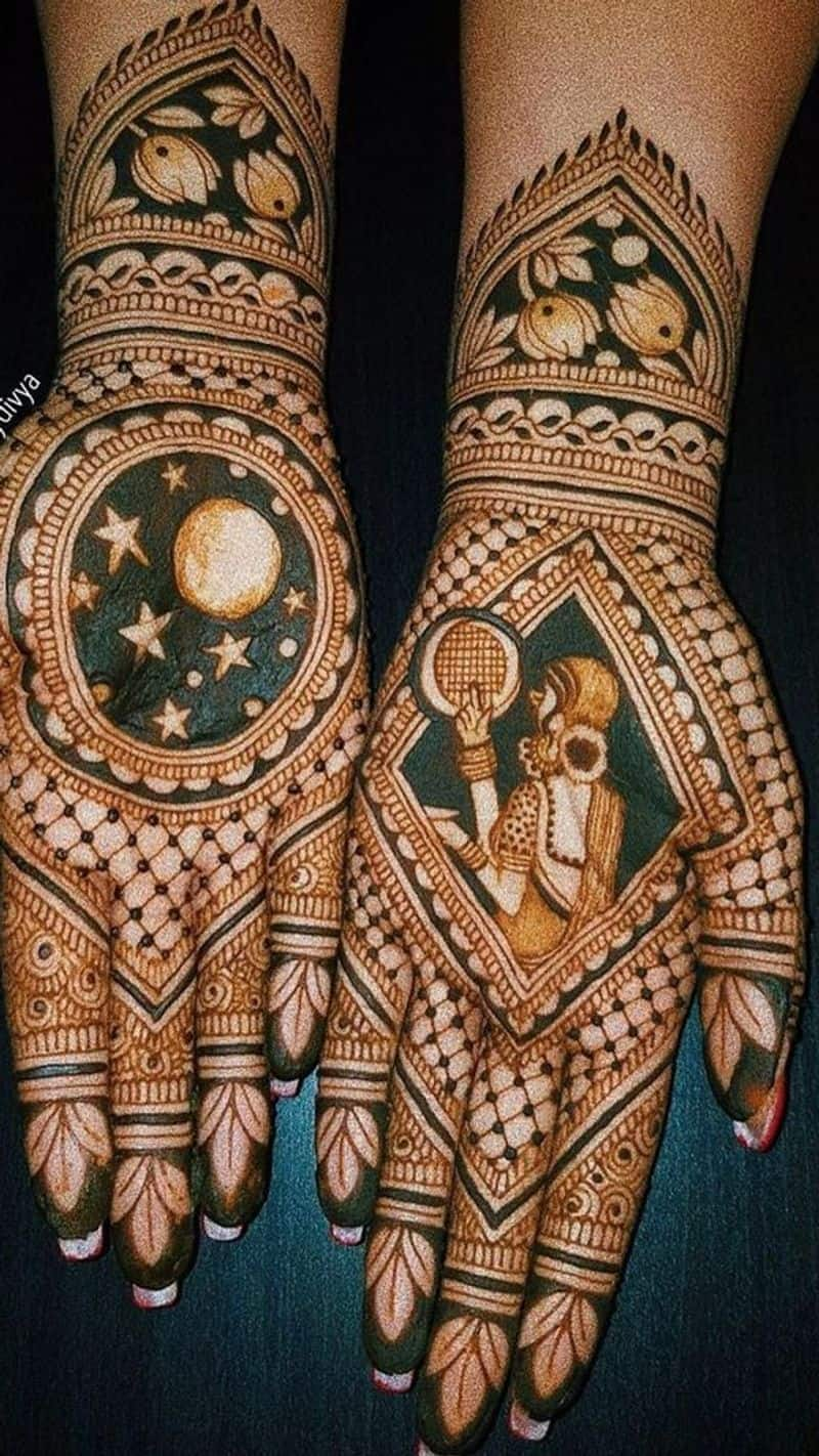 Karwa chauth Mehndi Design 2023 kxa 