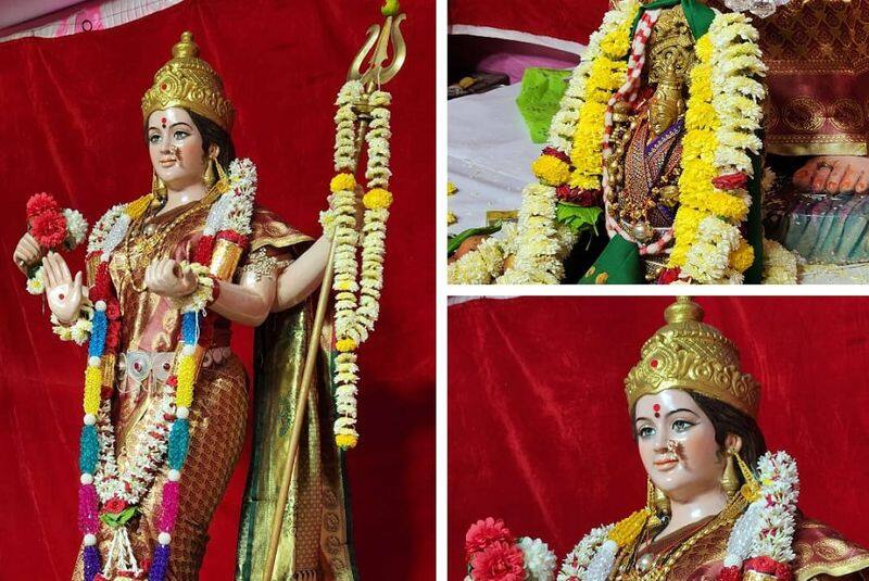 An amazing idol will be installed in Vijayapura on the occasion of Navratri gvd