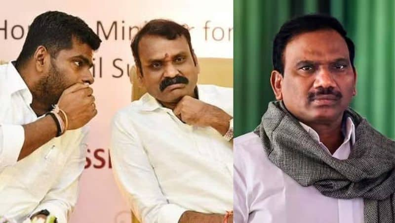 Dmk mp a raja slams bjp tn president annamalai and l murugan-rag