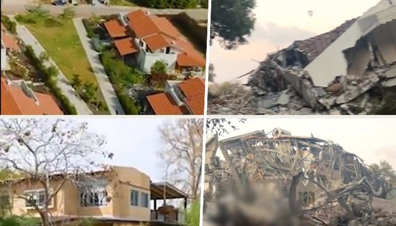 A community shattered by Hamas: Watch before and after footage of Kibbutz Be'eri where over 130 people died snt