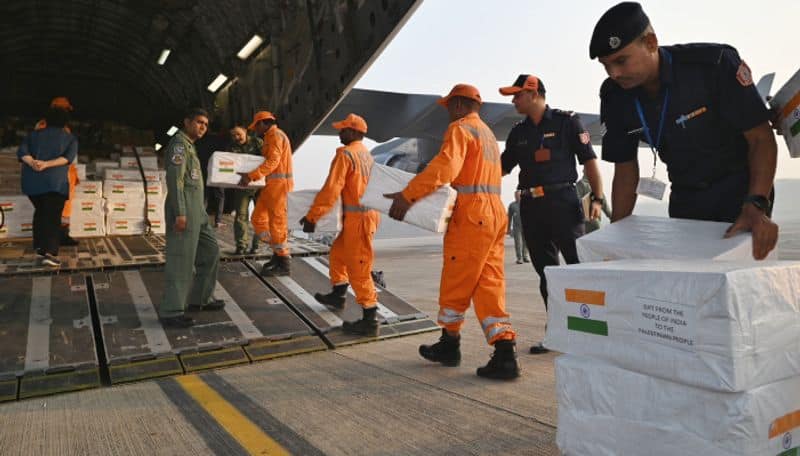 Life Saving Medicines and much more india send flight full of relief materials to gaza ans