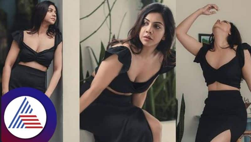 kotigobba 3 fame actress madonna sebastian oozes glamour in an all black outfit gvd