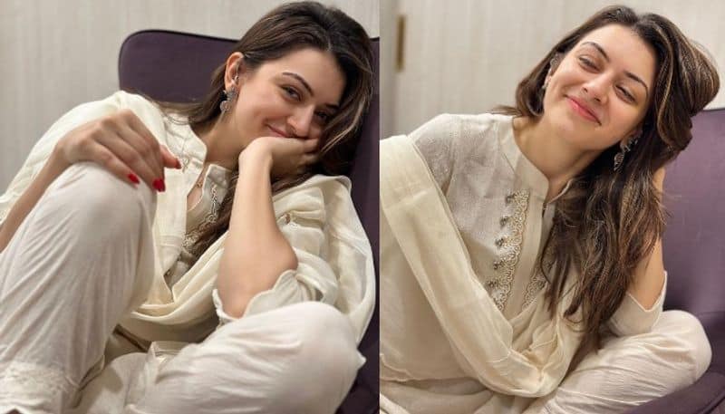 Actress Hansika Motwani looks beautiful in traditional wear NSK