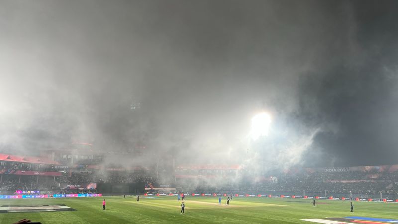 ODI World Cup 2023: Beautiful Dharamsala stadium turns into unplayable territory, haze brings down visibility avv