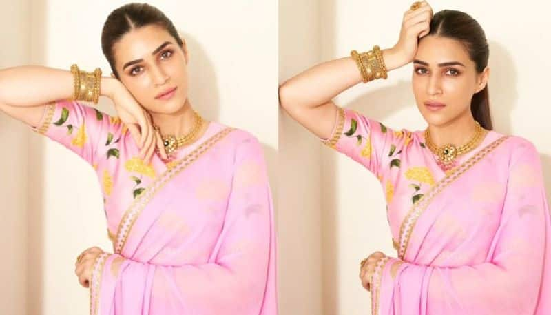 Kriti Sanon attracts with her beautiful Saree look NSK