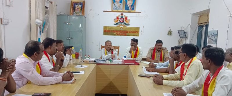 Officials absent from Rajyotsava preliminary meeting guledagudda rav