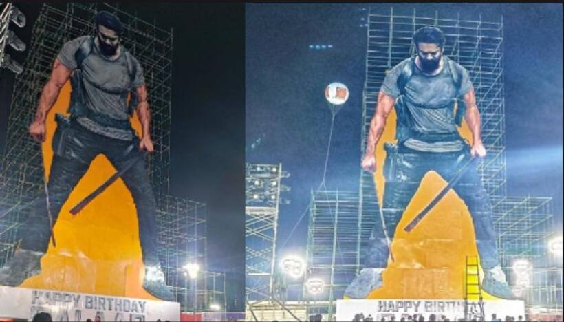 కటౌట్‌లో రికార్డు క్రియేట్‌ చేసిన ప్రభాస్‌.. ఫ్యాన్స్ హంగామా నెక్ట్స్ లెవల్‌..