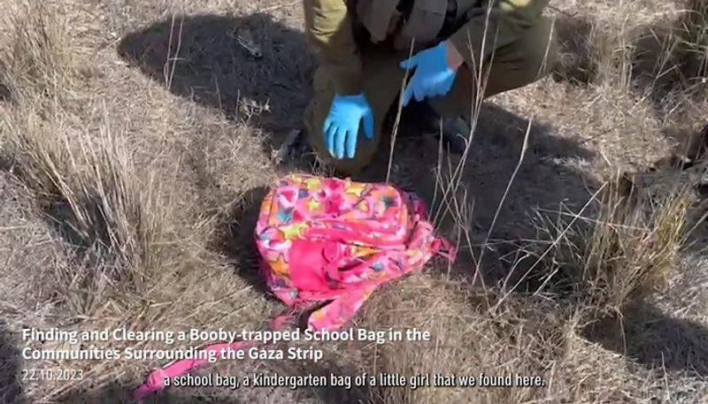 Israel-Palestine war: IDF's Yahalom Unit clears booby-trapped school bags left by Hamas WATCH AJR