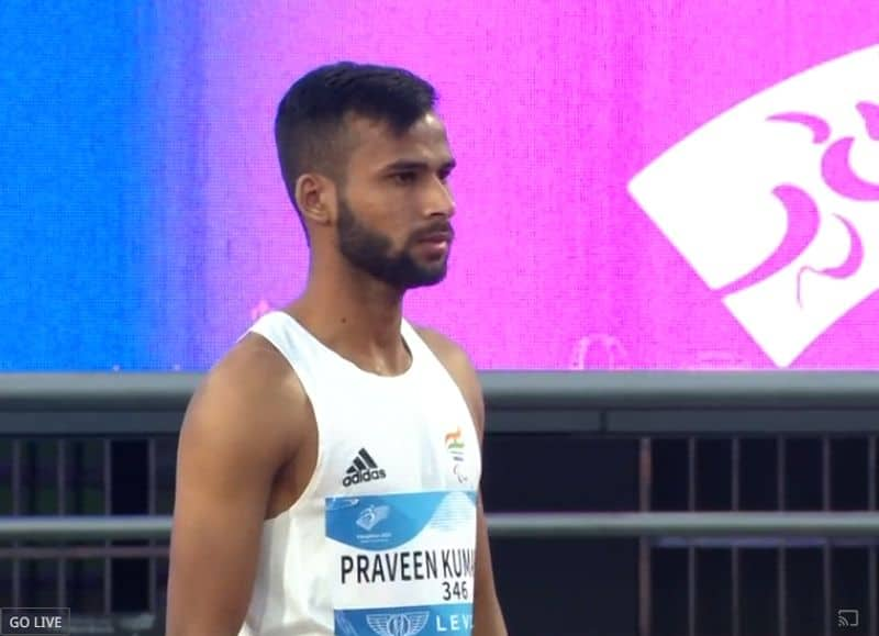 Asian Para Games Praveen Kumar wins Gold in Men's High Jump-T64 with best jump of 2.02m KSM