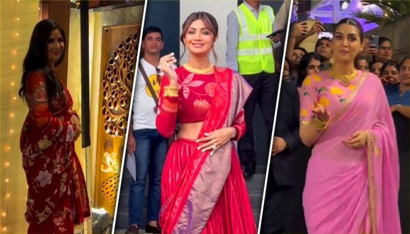 Katrina Kaif, Kriti Sanon, Shilpa Shetty, and more dazzle in gorgeous outfits for Navratri - See Photos