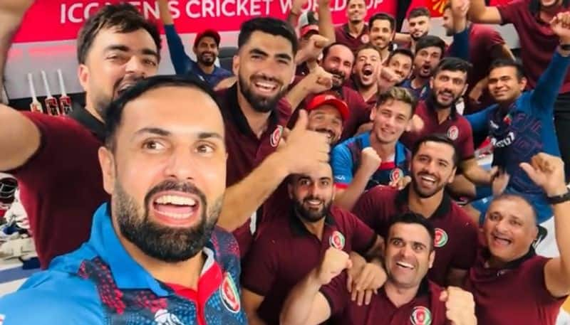 Afghanistan players dance to glory after emphatic WC win over Pakistan; WATCH celebrations in dressing room snt