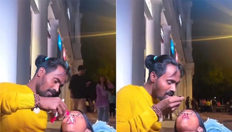 couple drinking milk from each others mouth the video going viral hyp