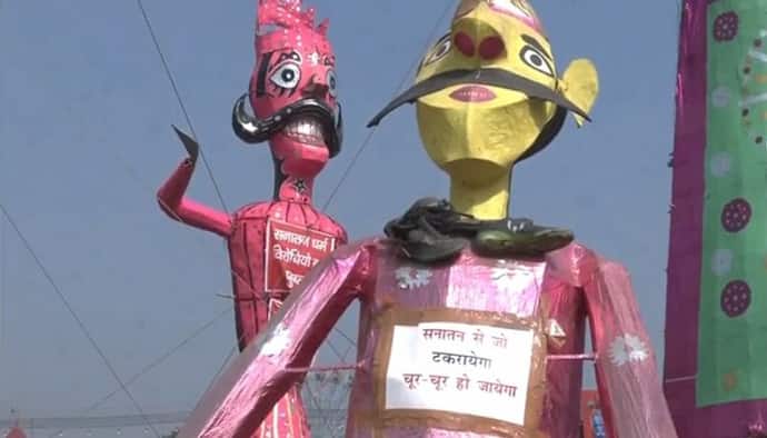 Effigies of Sanatan Dharma critics to be burned, message displayed on Ravana's effigy at Red Fort 