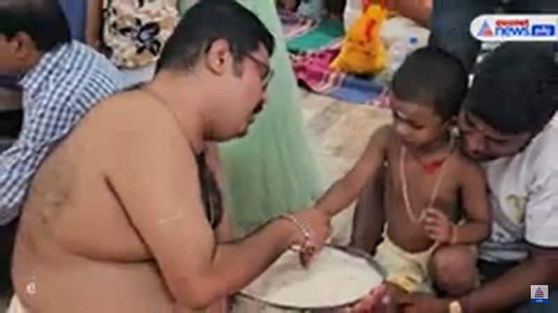 many of parents participate special pooja at ayyappan temple in coimbatore vel