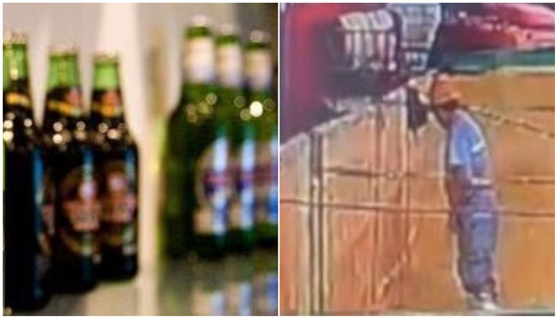 Peeing Beer raw material warehouse Worker after Viral video Tsingtao shares fall asd