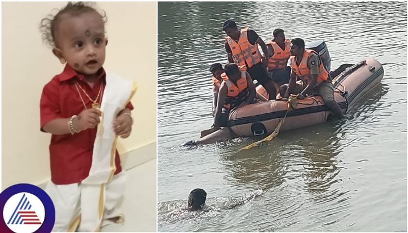 Vijayadashami Tragedy Karatagi baby died falls into canal and 17 year boy dies in Varada river sat