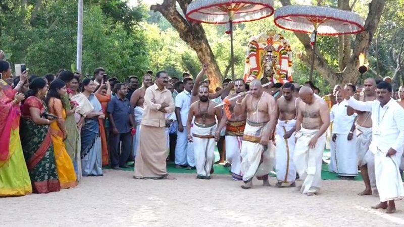 Tirumala Tirupati temple vedupari utsavam held today smp