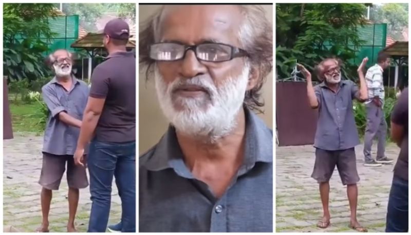 Viral video of Rajinikanth s body double in Fort Kochi bkg