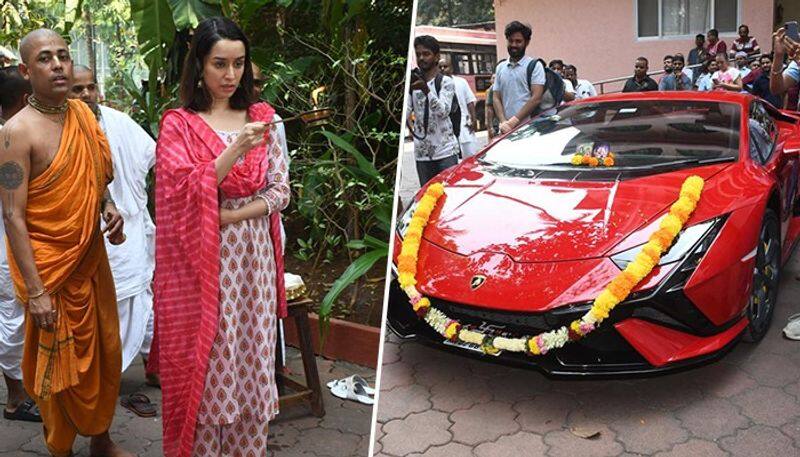 Shraddha Kapoor buys Lamborghini Huracan Tecnica; drives it to Juhu Iskon for puja [PICTURES] ATG