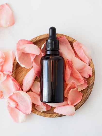 Add it with 2 teaspoons of rose water