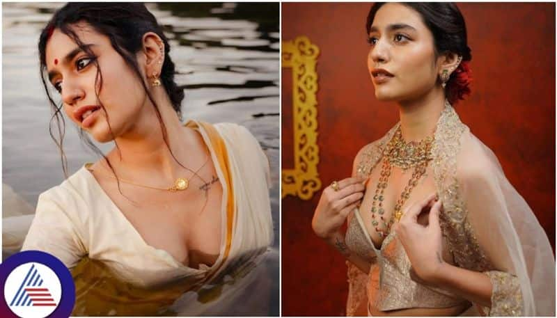 Actress Priya varrier did sexy photo shoot on the occasion of Vijayadashami and Dussehra sat