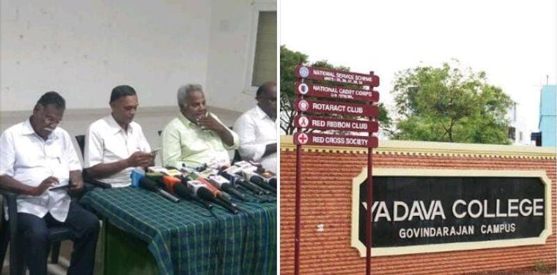 The former students' association has complained that the election of administrators of Madurai Yadava College is being done illegally kak