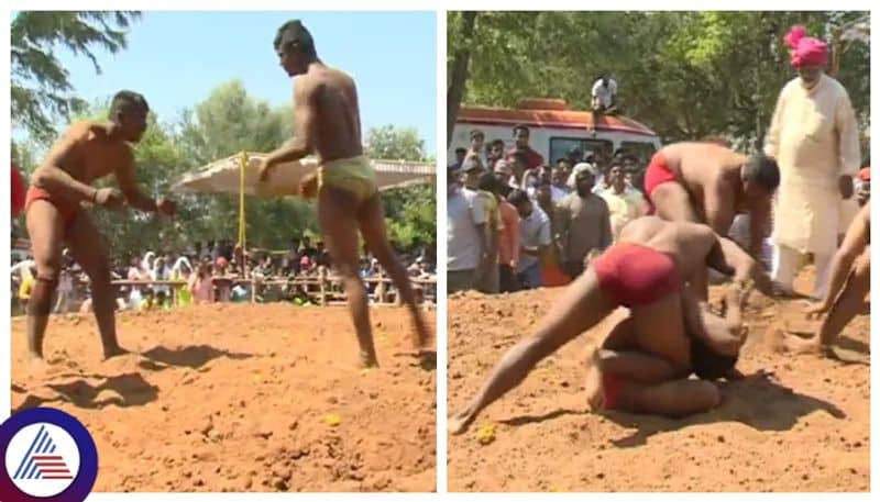 jangi Kusti Competition Conducted at chitradurga dasara gow