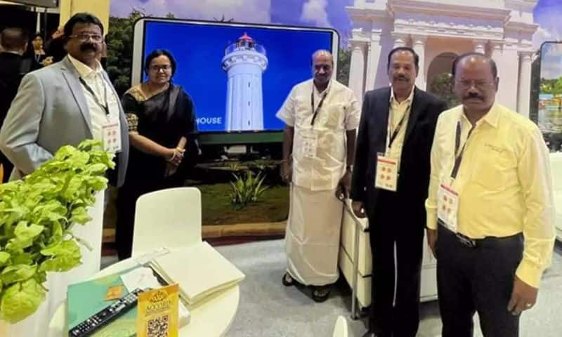 Minister Lakshminarayanan inaugrates Puducherry pavilion at Singapore Tourism Conference 2023 sgb