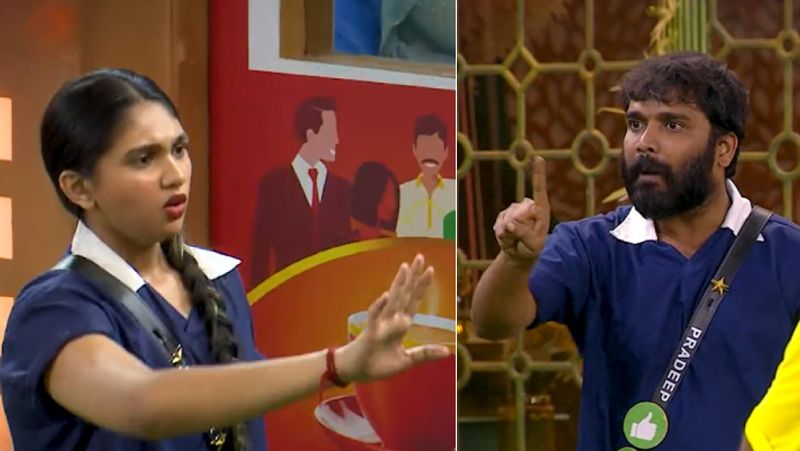 Pradeep and Jovika fight for 1st place in BiggBoss Ranking task gan