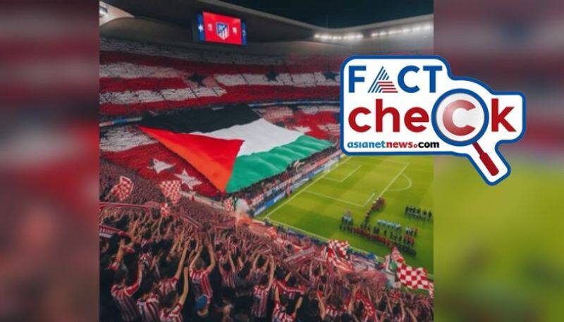 Atletico Madrid fans waving the Palestine flag support to Gaza here is the truth jje