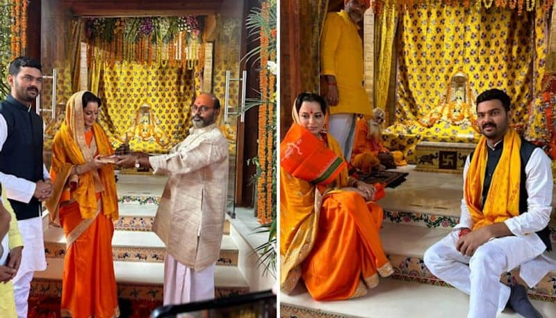 Tejas Kangana Ranaut at Ram Mandir in Ayodhya, seeks blessings ahead of her latest film release (Photos) RBA